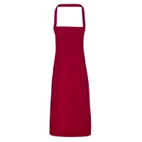 100% COTTON BIB APRON Burgundy