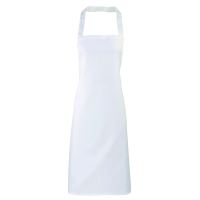 100% COTTON BIB APRON White