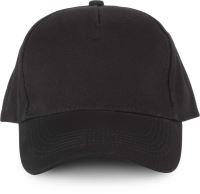 5 PANELS ORGANIC COTTON CAP Black