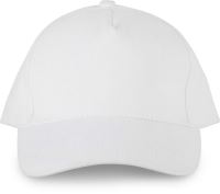 5 PANELS ORGANIC COTTON CAP White