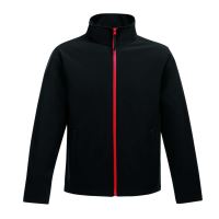 ABLAZE MEN'S PRINTABLE SOFTSHELL Black/Classic Red