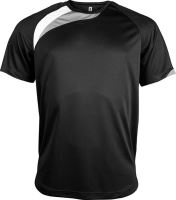 ADULTS SHORT-SLEEVED JERSEY Black/White/Storm Grey