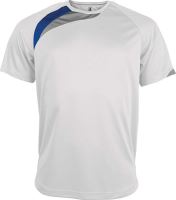 ADULTS SHORT-SLEEVED JERSEY White/Sporty Royal Blue/Storm Grey
