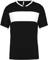 ADULTS' SHORT-SLEEVED JERSEY Black/White