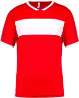 ADULTS' SHORT-SLEEVED JERSEY Sporty Red/White