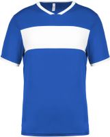 ADULTS' SHORT-SLEEVED JERSEY Sporty Royal Blue/White