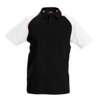 BASEBALL - SHORT-SLEEVED POLO SHIRT Black/White