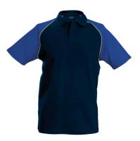 BASEBALL - SHORT-SLEEVED POLO SHIRT Navy/Royal Blue