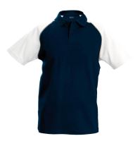 BASEBALL - SHORT-SLEEVED POLO SHIRT Navy/White