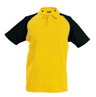 BASEBALL - SHORT-SLEEVED POLO SHIRT Yellow/Black