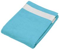 BEACH TOWEL törölköző Turquoise/White