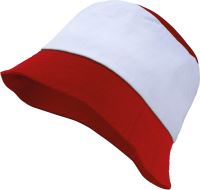 BUCKET HAT Red/White