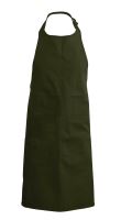 COTTON APRON WITH POCKET Green Olive