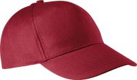 COTTON CAP - 5 PANELS Burgundy