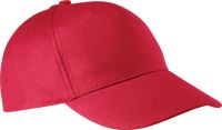 COTTON CAP - 5 PANELS Red
