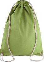 COTTON DRAWSTRING BACKPACK Burnt Lime