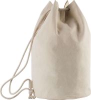 COTTON SAILOR-STYLE BAG WITH DRAWSTRING Natural