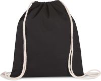 DRAWSTRING BAG WITH THICK STRAPS Black
