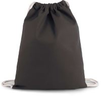 DRAWSTRING BAG WITH THICK STRAPS Shale Grey