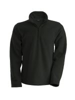 ENZO - ZIP NECK MICROFLEECE JACKET Dark Grey