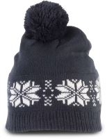 FAIR ISLE KNIT BEANIE Night Navy