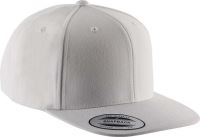 FLAT PEAK CAP - 6 PANELS White/White