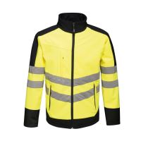 HI-VIS PRO 3 LAYER SOFTSHELL Yellow/Navy