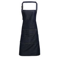 JEANS STITCH DENIM BIB APRON 