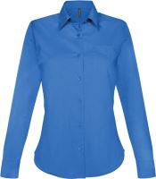 JESSICA > LADIES' LONG-SLEEVED SHIRT Light Royal Blue