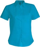 JUDITH > LADIES' SHORT-SLEEVED SHIRT Bright Turquoise