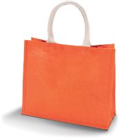 JUTE BEACH BAG Saffron