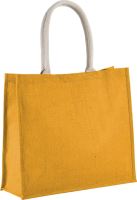 JUTE BEACH BAG Yellow