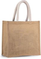 JUTE CANVAS TOTE - MEDIUM 