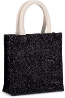 JUTE CANVAS TOTE - SMALL 