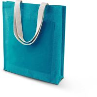 JUTE SHOPPER BAG Turquoise