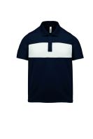 KIDS' SHORT SLEEVE POLO SHIRT Sporty Navy/White