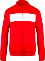 KIDS' TRACKSUIT TOP Sporty Red/White
