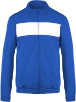 KIDS' TRACKSUIT TOP Sporty Royal Blue/White