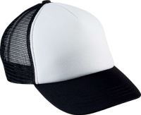 KIDS' TRUCKER MESH CAP - 5 PANELS White/Black