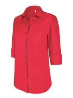LADIES' 3/4 SLEEVED SHIRT Classic Red
