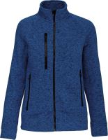 LADIES' FULL ZIP HEATHER JACKET Light Royal Blue Mélange