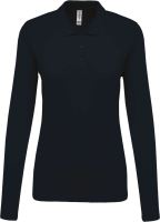 LADIES’ LONG-SLEEVED PIQUÉ POLO SHIRT Navy