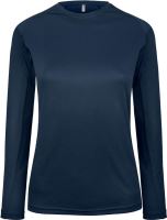 LADIES' LONG-SLEEVED SPORTS T-SHIRT Sporty Navy