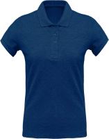 LADIES’ ORGANIC PIQUÉ SHORT-SLEEVED POLO SHIRT Ocean Blue Heather