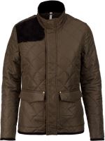 LADIES’ QUILTED JACKET Mossy Green/Black