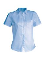 LADIES' SHORT-SLEEVED COTTON POPLIN SHIRT Bright Sky