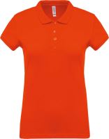 LADIES’ SHORT-SLEEVED PIQUÉ POLO SHIRT Orange