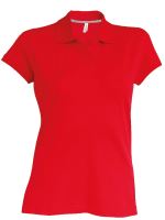 LADIES' SHORT-SLEEVED POLO SHIRT Red