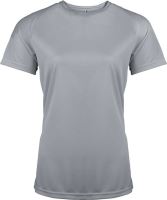 LADIES' SHORT-SLEEVED SPORTS T-SHIRT Fine Grey