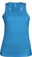 LADIES' SPORTS VEST Aqua Blue